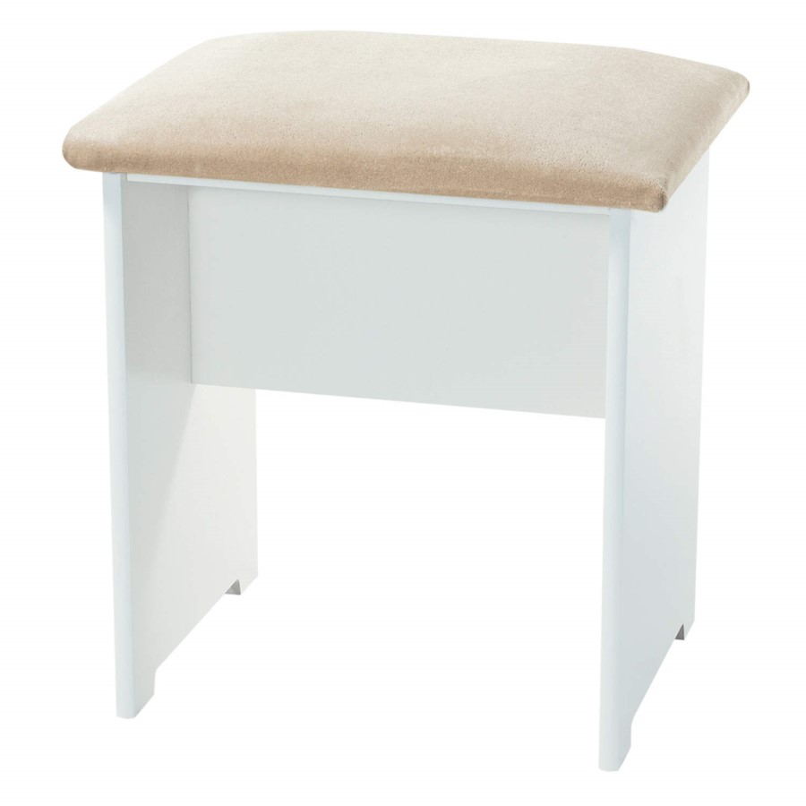 Welcome Furniture Pembroke White Dressing Table Stool