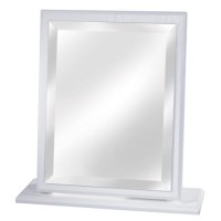 Welcome Furniture Pembroke White Single Vanity Mirror