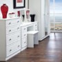 Welcome Furniture Pembroke White Single Vanity Mirror