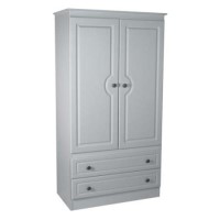 Welcome Furniture Amelie White Wide 2 Door 2 Drawer Wardrobe