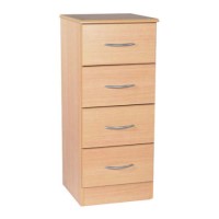 Welcome Furniture Stratford Narrow 4 Drawer Chest in Beech