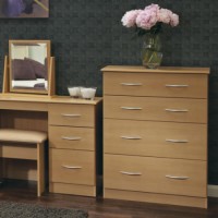 Welcome Furniture Stratford Deep 4 Drawer Chest in Beech
