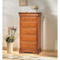 Sophia Cherry 5 Drawer Chest
