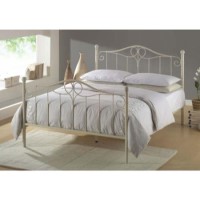Joseph Betel Ivory Metal Bed - single