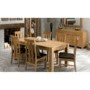 Bentley Designs Lyon Oak 6 Seater Dining Table