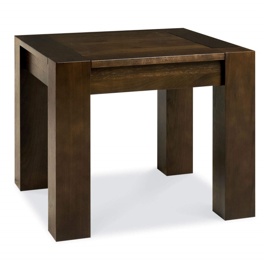 Bentley Designs Lyon Walnut Square Lamp Table