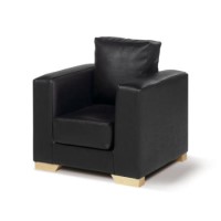 Just4Kidz Childrens Milan Armchair in Black