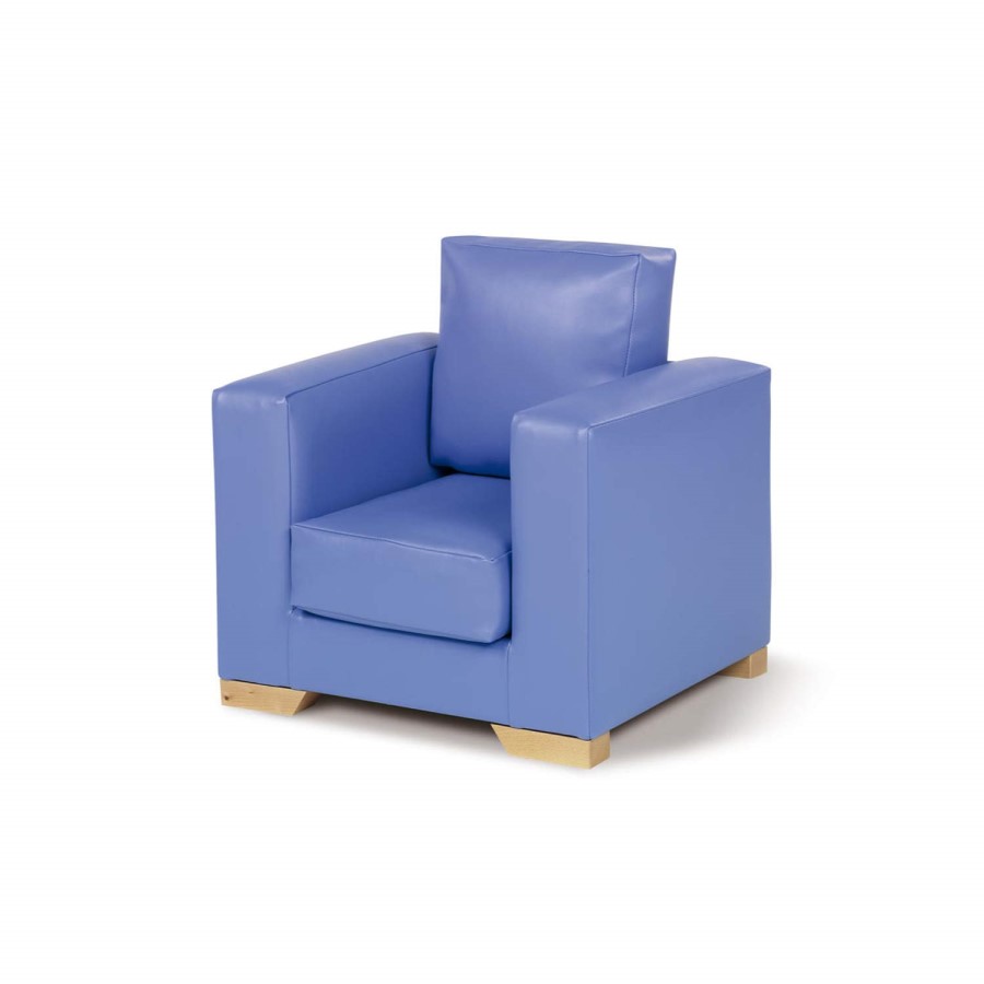 Just4Kidz Milan Childrens Armchair in Sea Blue