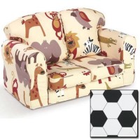 Just4Kidz Loose Cover Sofa in Football