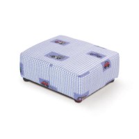 Just4Kidz Footstool - blue gingham
