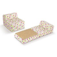 Just4Kidz Z Bed - blue gingham