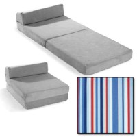 Just4Kidz Snooze Z Bed in Sky Stripe