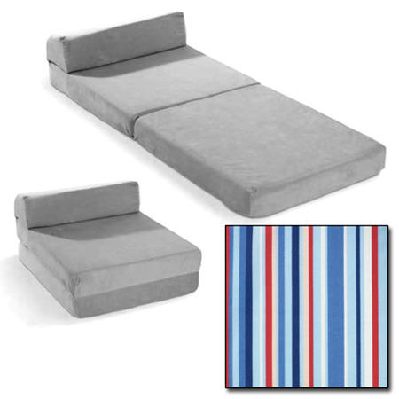Just4Kidz Snooze Z Bed in Sky Stripe