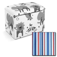 Just4Kidz Toy Box in Sky Stripe