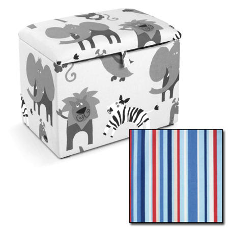 Just4Kidz Toy Box in Sky Stripe