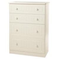 Welcome Furniture Cornwall Cream Deep 4 Drawer Chest