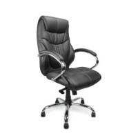 Eliza Tinsley Pennsylvania Leather Faced Executive Chair - black