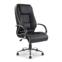 Eliza Tinsley Georgetown Leather Faced Office Chair - black