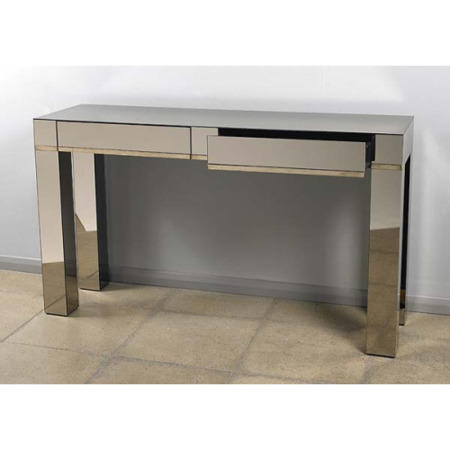 Morris Mirrors Pearl Mirrored 2 Drawer Console Table