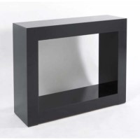 Morris Mirrors Quad High Gloss Console Table in Black