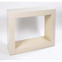 Morris Mirrors Quad High Gloss Console Table in Cream