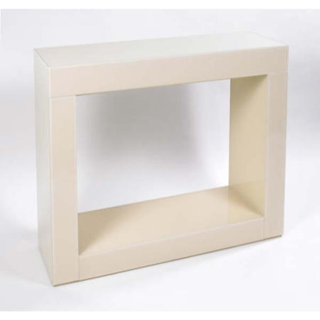 Morris Mirrors Quad High Gloss Console Table in Cream