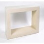 Morris Mirrors Quad High Gloss Console Table in Cream