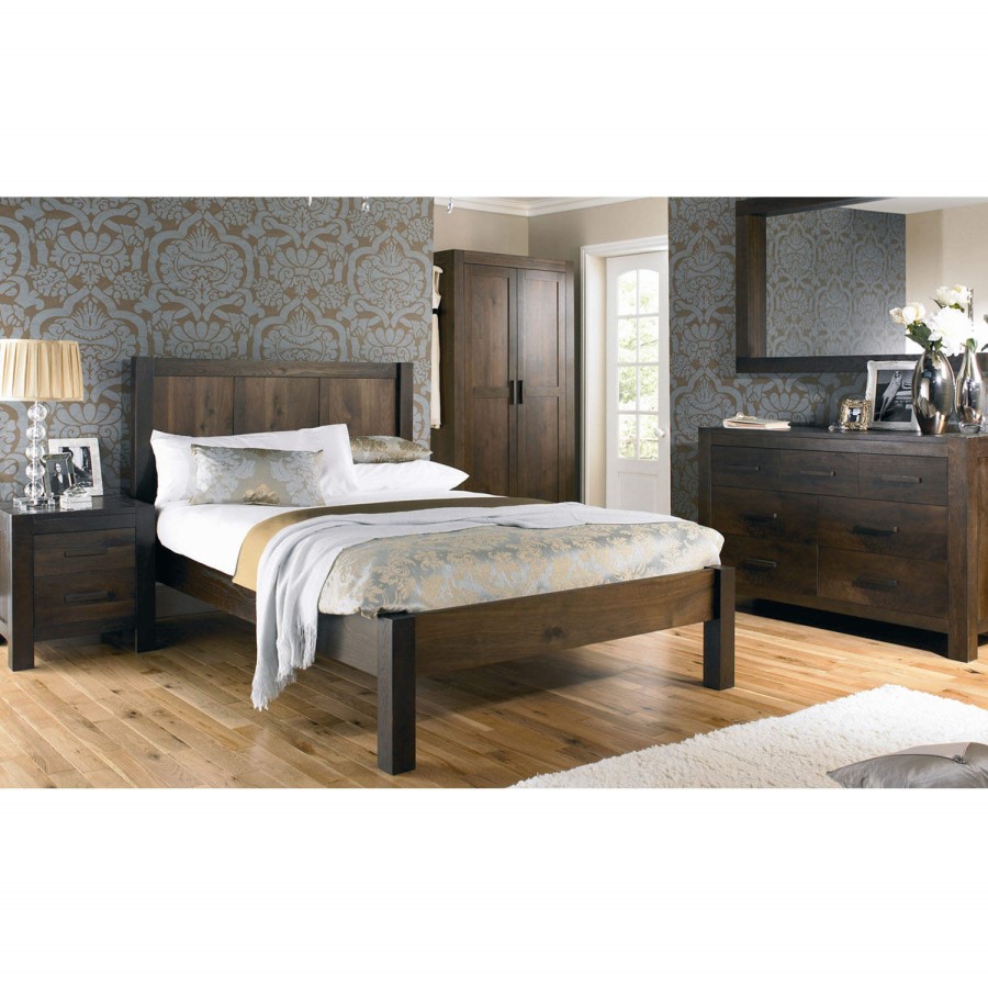 Bentley Designs Lyon Walnut 1 Drawer Bedside Table