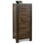 Bentley Designs Lyon Walnut 5 Drawer Tall Chest