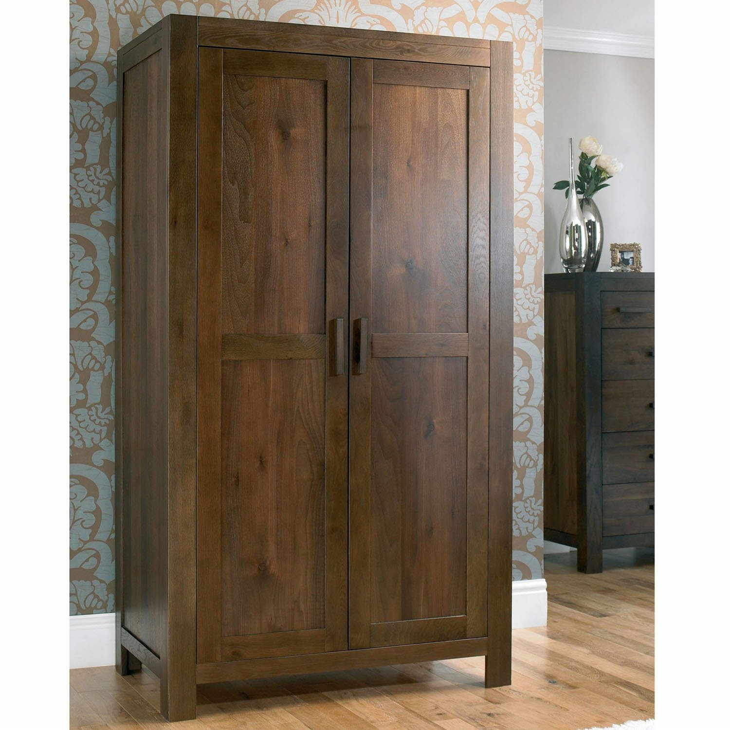 Bentley Designs Lyon Walnut Double Wardrobe Furniture123 0562