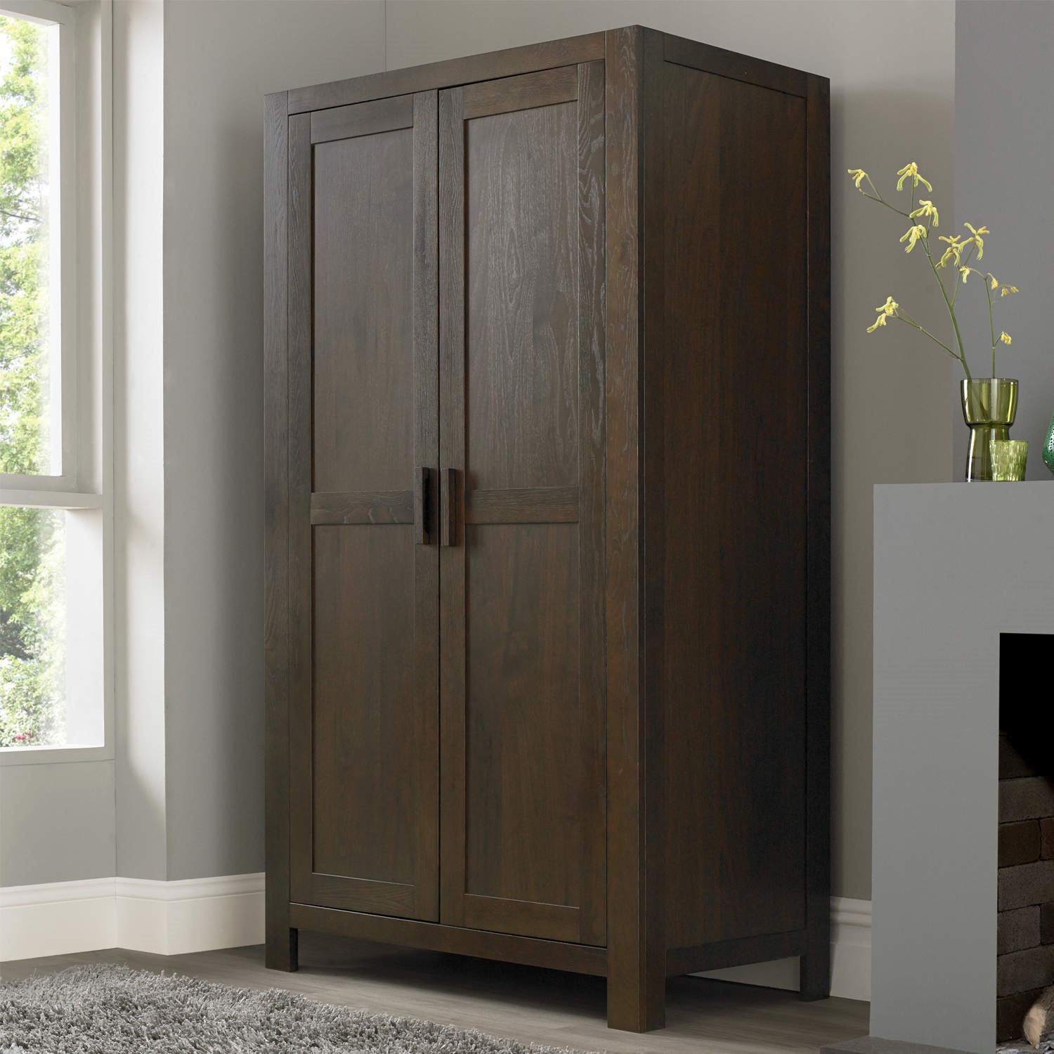 Bentley Designs Lyon Walnut Double Wardrobe Furniture123