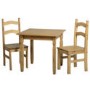 Seconique Rio Dining Set - Pine Dining Table & 2 Pine Dining Chairs