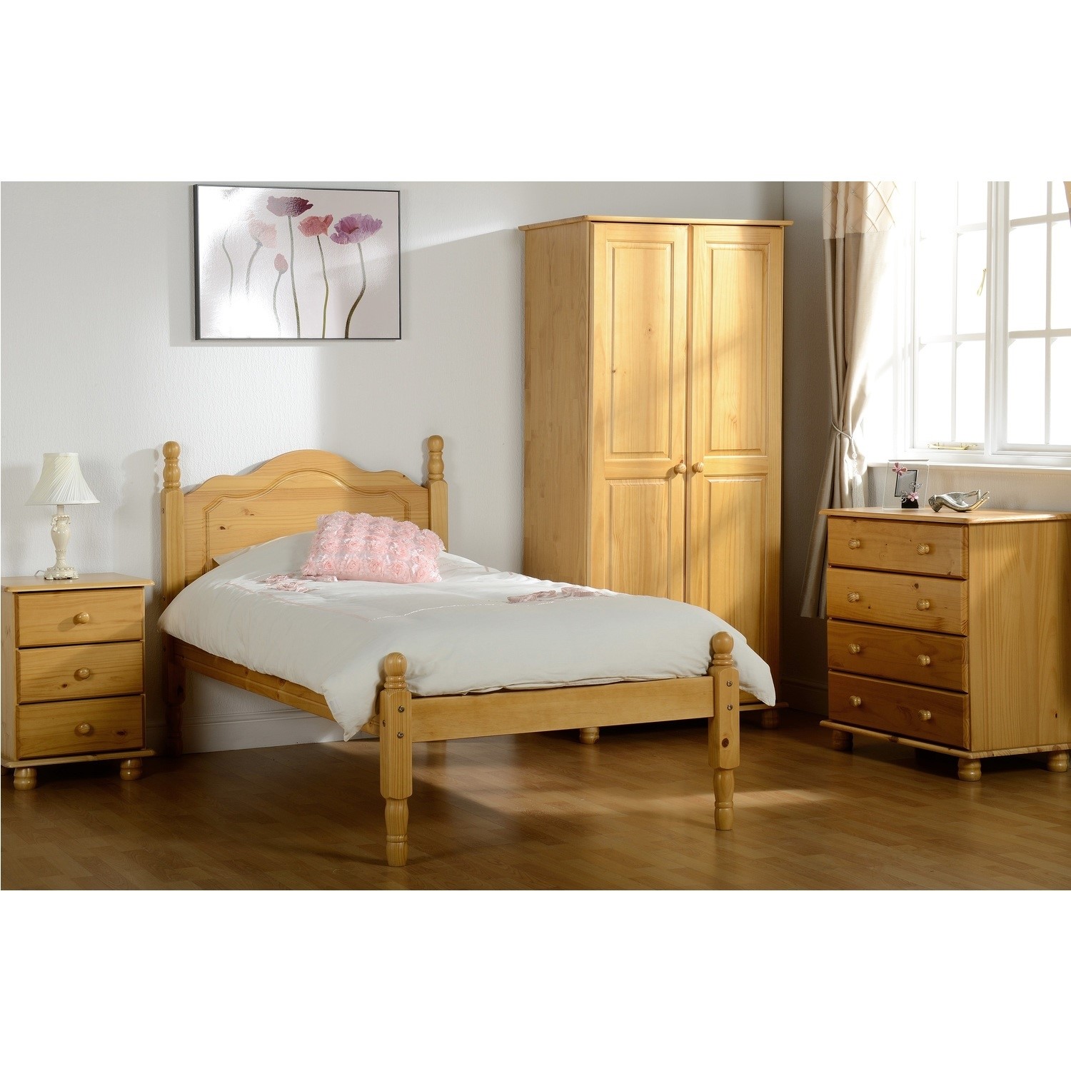 Seconique Sol Pine Bedroom Furniture Set