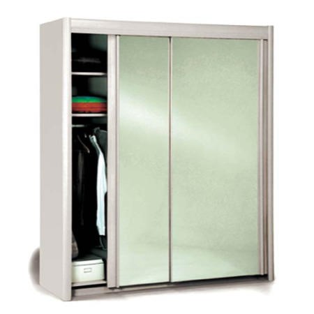 Parisot Carla Sliding Wide Double Mirrored Wardrobe In