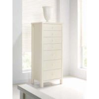 Bentley Designs Atlantis Pearl Oak 7 Drawer Tall Chest