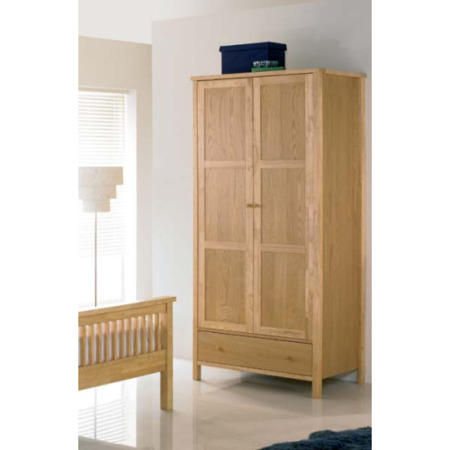 Bentley Designs Atlantis Pale Oak Two Door Wardrobe