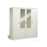 Inigo 4 Door Wardrobe in White