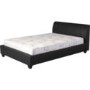 Seconique Palermo Upholstered Double Bed in Black