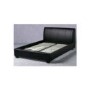 Seconique Palermo Upholstered Double Bed in Black
