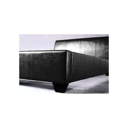 Seconique Palermo Upholstered Double Bed in Black