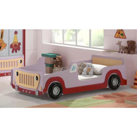 Joseph Jeep Off Road Car Bed in Pink