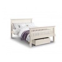 Julian Bowen Barcelona White Bed - double