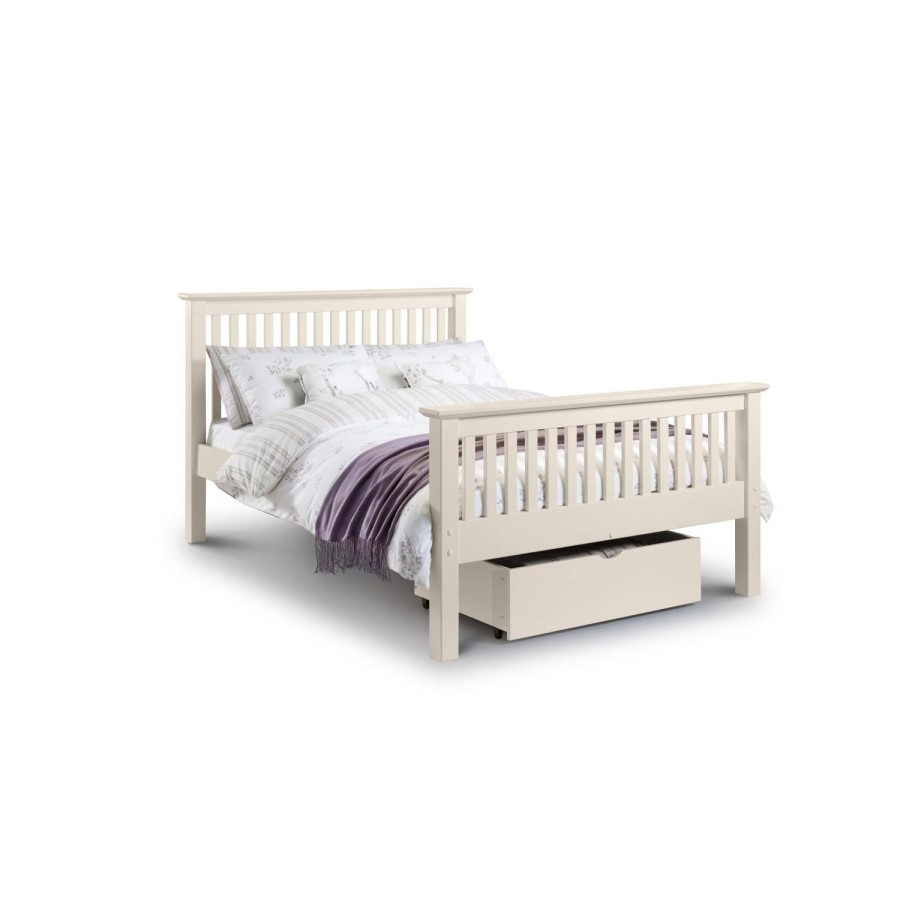 Julian Bowen Barcelona White Bed - double
