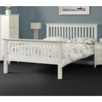 Julian Bowen Barcelona White Bed - kingsize