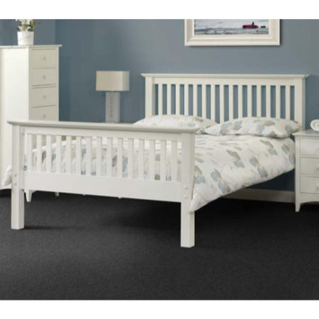 Julian Bowen Barcelona White Bed - kingsize