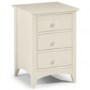 Julian Bowen FOL052483 CAM001/2 Julian Bowen Cameo Bedside Chest in Stone White  3 Draw
