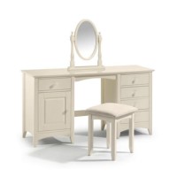 Julian Bowen Cameo Dressing Table in Stone White