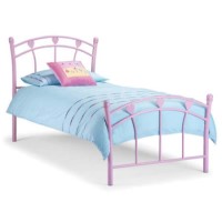 Julian Bowen Jemima Pink Heart Metal Kids Bed