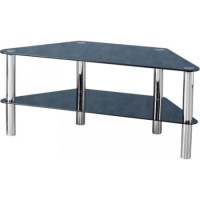 Seconique Norton Corner TV Unit in Black Glass