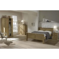Steens Balmoral Solid Pine 4 Piece Bedroom Set with Full Length Wardrobe
